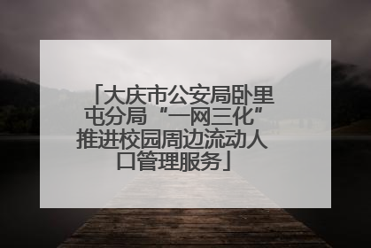大庆市公安局卧里屯分局“一网三化”推进校园周边流动人口管理服务