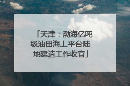 天津：渤海亿吨级油田海上平台陆地建造工作收官