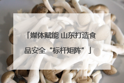 媒体赋能 山东打造食品安全“标杆矩阵”