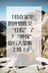 待在家里的外甥咋又“住院”了？“神探”银行人果断上线！