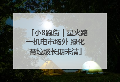 小8跑街｜星火路一机电市场外 绿化带垃圾长期未清