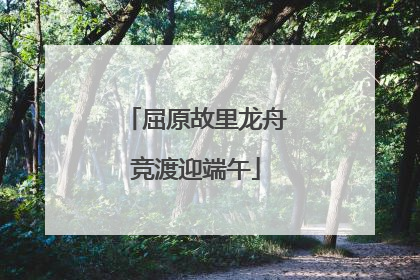 屈原故里龙舟竞渡迎端午