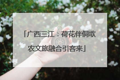 广西三江：荷花伴侗歌 农文旅融合引客来