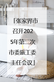 张家界市召开2025年第二次市委旅工委主任会议