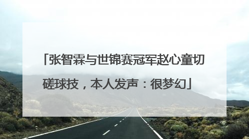 张智霖与世锦赛冠军赵心童切磋球技，本人发声：很梦幻