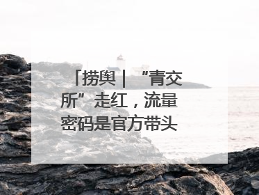 捞舆｜“青交所”走红，流量密码是官方带头“玩起来”