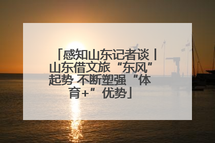 感知山东记者谈丨山东借文旅“东风”起势 不断塑强“体育+”优势