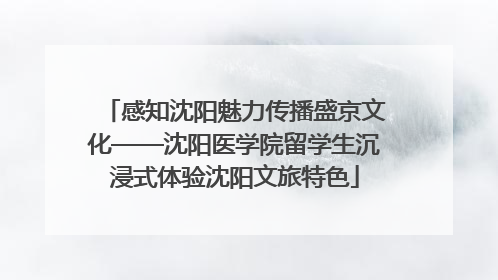 感知沈阳魅力传播盛京文化——沈阳医学院留学生沉浸式体验沈阳文旅特色