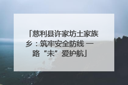 慈利县许家坊土家族乡：筑牢安全防线 一路“未”爱护航