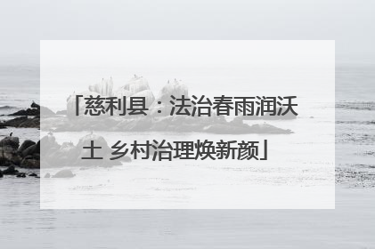 慈利县：法治春雨润沃土 乡村治理焕新颜