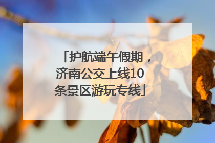 护航端午假期，济南公交上线10条景区游玩专线