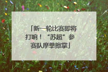 新一轮比赛即将打响！“苏超”参赛队摩拳擦掌