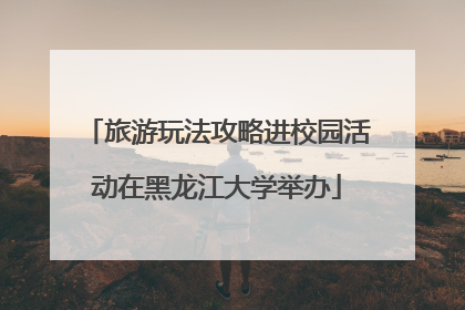 旅游玩法攻略进校园活动在黑龙江大学举办