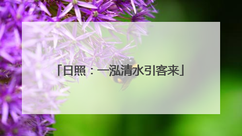 日照：一泓清水引客来
