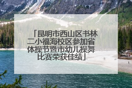 昆明市西山区书林二小福海校区参加省体操节暨市幼儿操舞比赛荣获佳绩