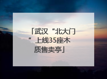 武汉“北大门”上线35座木质售卖亭