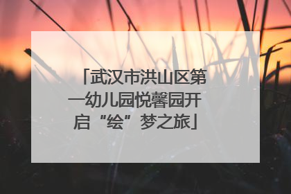 武汉市洪山区第一幼儿园悦馨园开启“绘”梦之旅