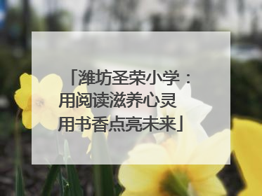 潍坊圣荣小学：用阅读滋养心灵 用书香点亮未来