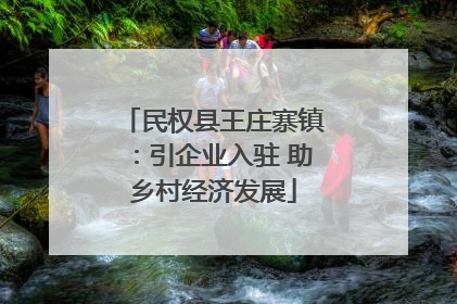 民权县王庄寨镇：引企业入驻 助乡村经济发展