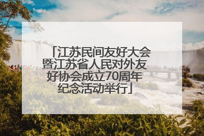 江苏民间友好大会暨江苏省人民对外友好协会成立70周年纪念活动举行