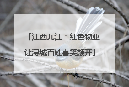 江西九江：红色物业让浔城百姓喜笑颜开