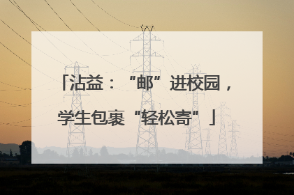 沾益：“邮”进校园，学生包裹“轻松寄”