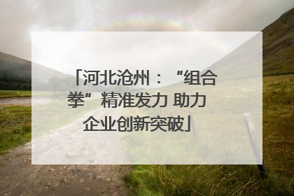 河北沧州：“组合拳”精准发力 助力企业创新突破