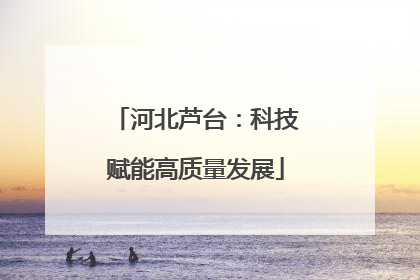 河北芦台：科技赋能高质量发展