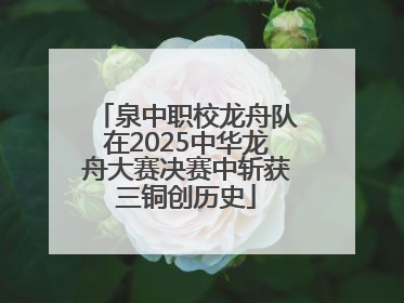 泉中职校龙舟队在2025中华龙舟大赛决赛中斩获三铜创历史