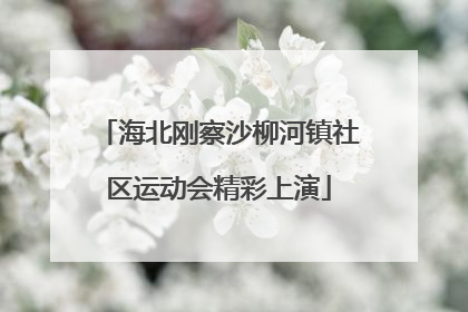 海北刚察沙柳河镇社区运动会精彩上演