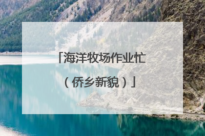 海洋牧场作业忙（侨乡新貌）
