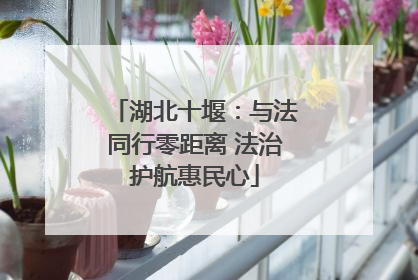 湖北十堰：与法同行零距离 法治护航惠民心