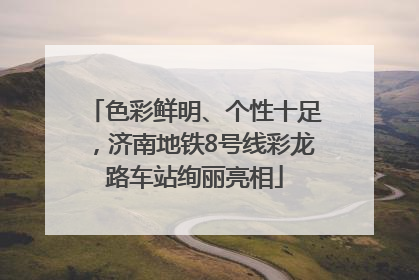 色彩鲜明、个性十足，济南地铁8号线彩龙路车站绚丽亮相