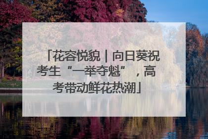 花容悦貌｜向日葵祝考生“一举夺魁”，高考带动鲜花热潮