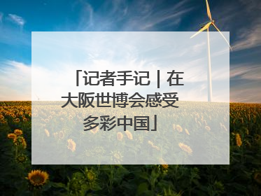 记者手记｜在大阪世博会感受多彩中国