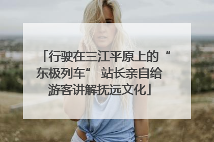 行驶在三江平原上的“东极列车” 站长亲自给游客讲解抚远文化