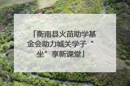 衡南县火苗助学基金会助力城关学子“坐”享新课堂