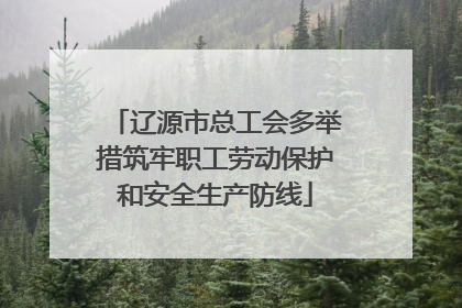 辽源市总工会多举措筑牢职工劳动保护和安全生产防线