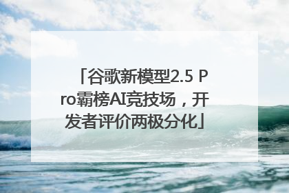 谷歌新模型2.5 Pro霸榜AI竞技场，开发者评价两极分化