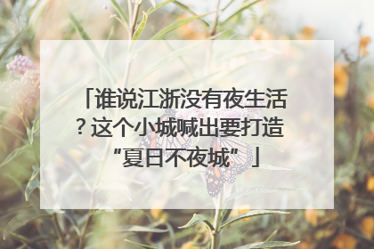 谁说江浙没有夜生活？这个小城喊出要打造“夏日不夜城”