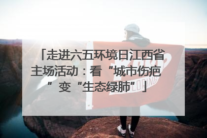 走进六五环境日江西省主场活动：看“城市伤疤”变“生态绿肺”