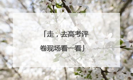 走，去高考评卷现场看一看
