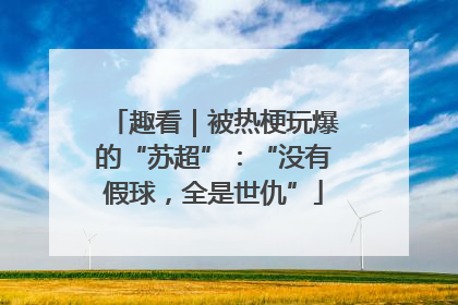 趣看｜被热梗玩爆的“苏超”：“没有假球，全是世仇”