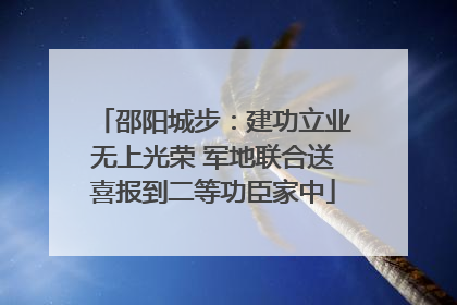 邵阳城步：建功立业无上光荣 军地联合送喜报到二等功臣家中