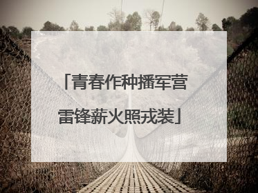 青春作种播军营 雷锋薪火照戎装