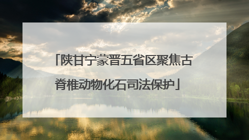 陕甘宁蒙晋五省区聚焦古脊椎动物化石司法保护