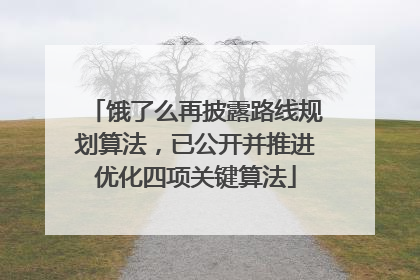 饿了么再披露路线规划算法，已公开并推进优化四项关键算法