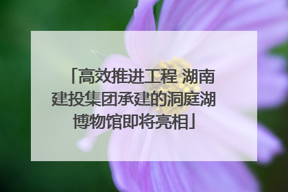 高效推进工程 湖南建投集团承建的洞庭湖博物馆即将亮相