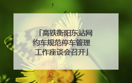 高铁衡阳东站网约车规范停车管理工作座谈会召开