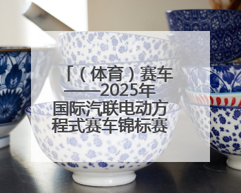 （体育）赛车——2025年国际汽联电动方程式赛车锦标赛上海站开赛